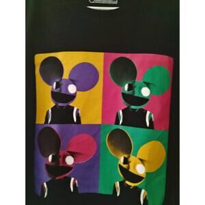Deadmau5 2X Soft T-shirt. Dead mouse. Joel Zimmerman. Canadian DJ.